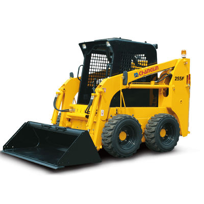 Changlin Yellow Skid Loader Excavator 255F 0.4M3 Trọng lượng hoạt động 2400 Kg